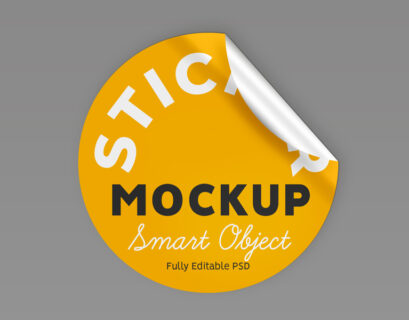 Free Stickers Mockup