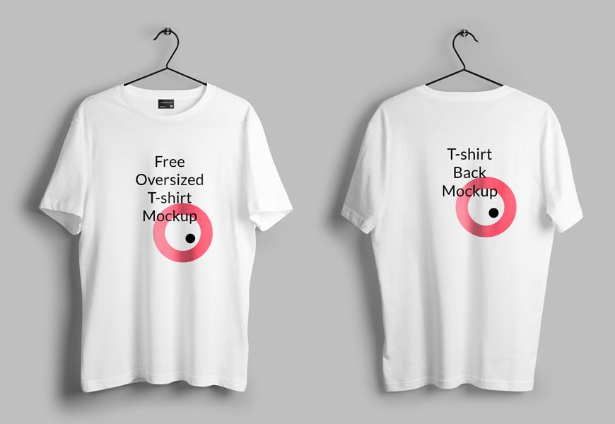Free Oversized T-shirt Mockup Template