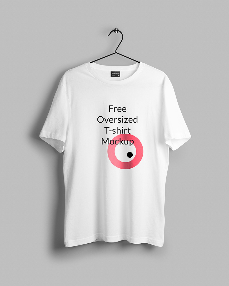 Oversized Free T-shirt Mockup Front