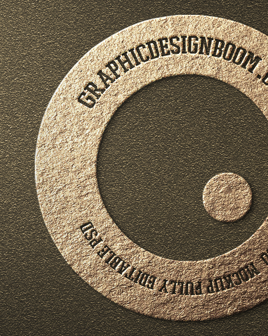 Embossed Logo Mockup Template Preview - 3
