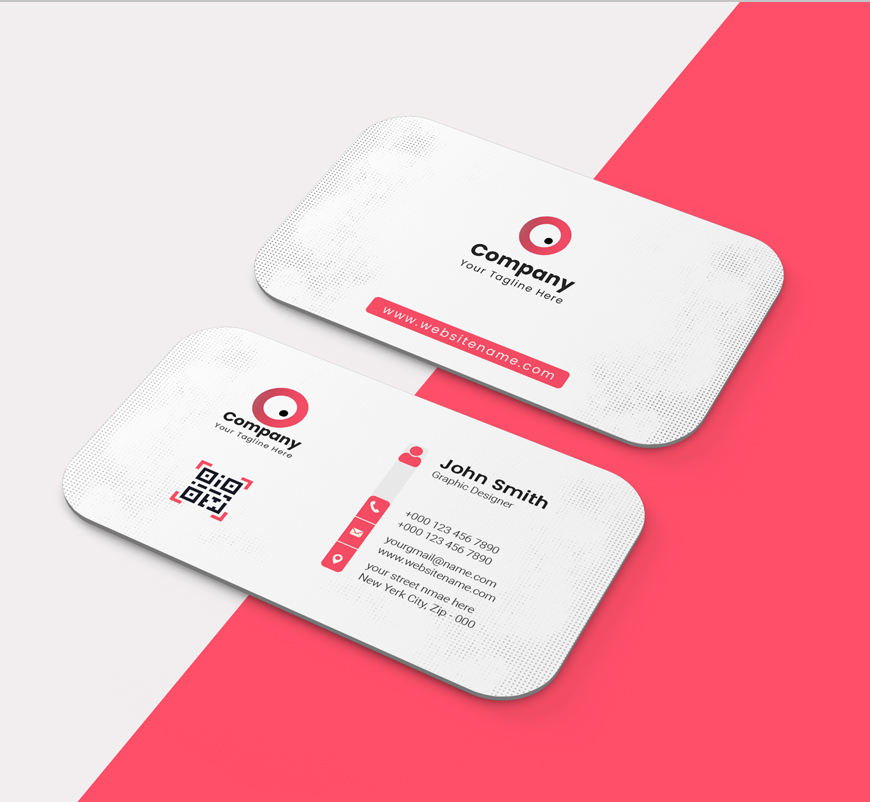 Free Round Corner Business Card Mockup Preview 1