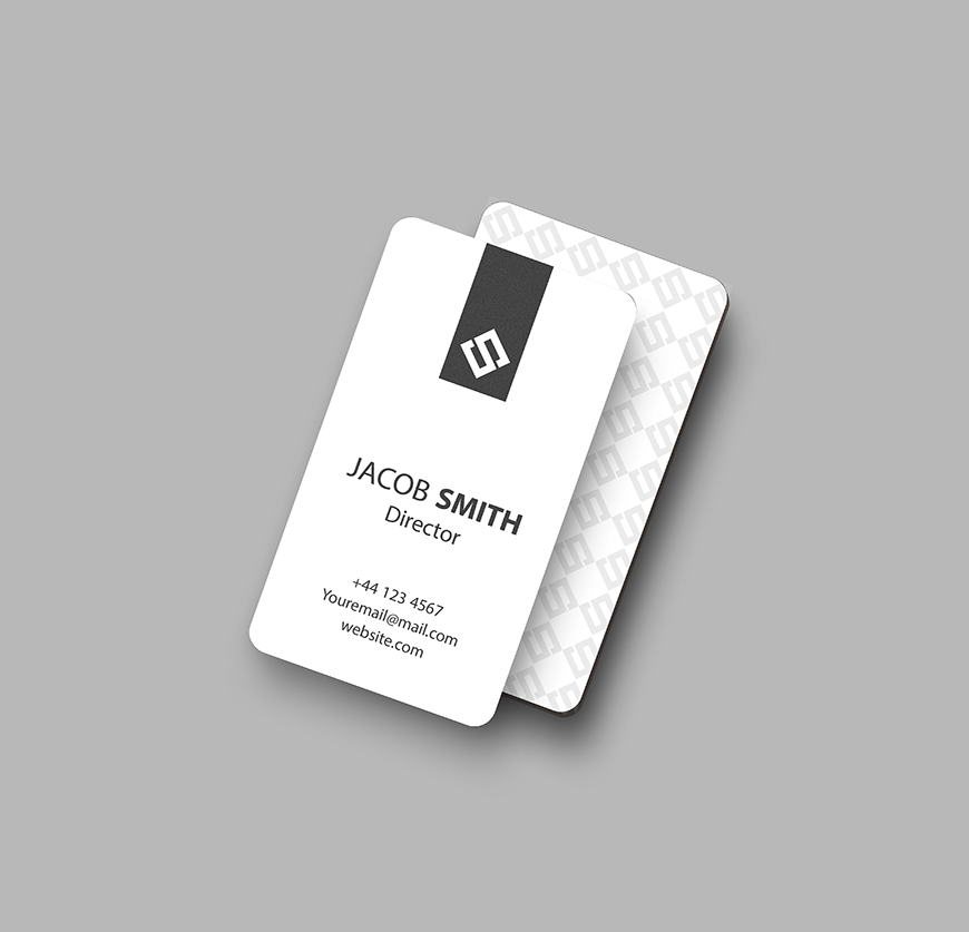Rounded Edge Business Card Mockup
