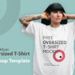 Free Oversized Urban T-shirt Mockup