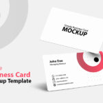 Free Simple Business Card Mockup