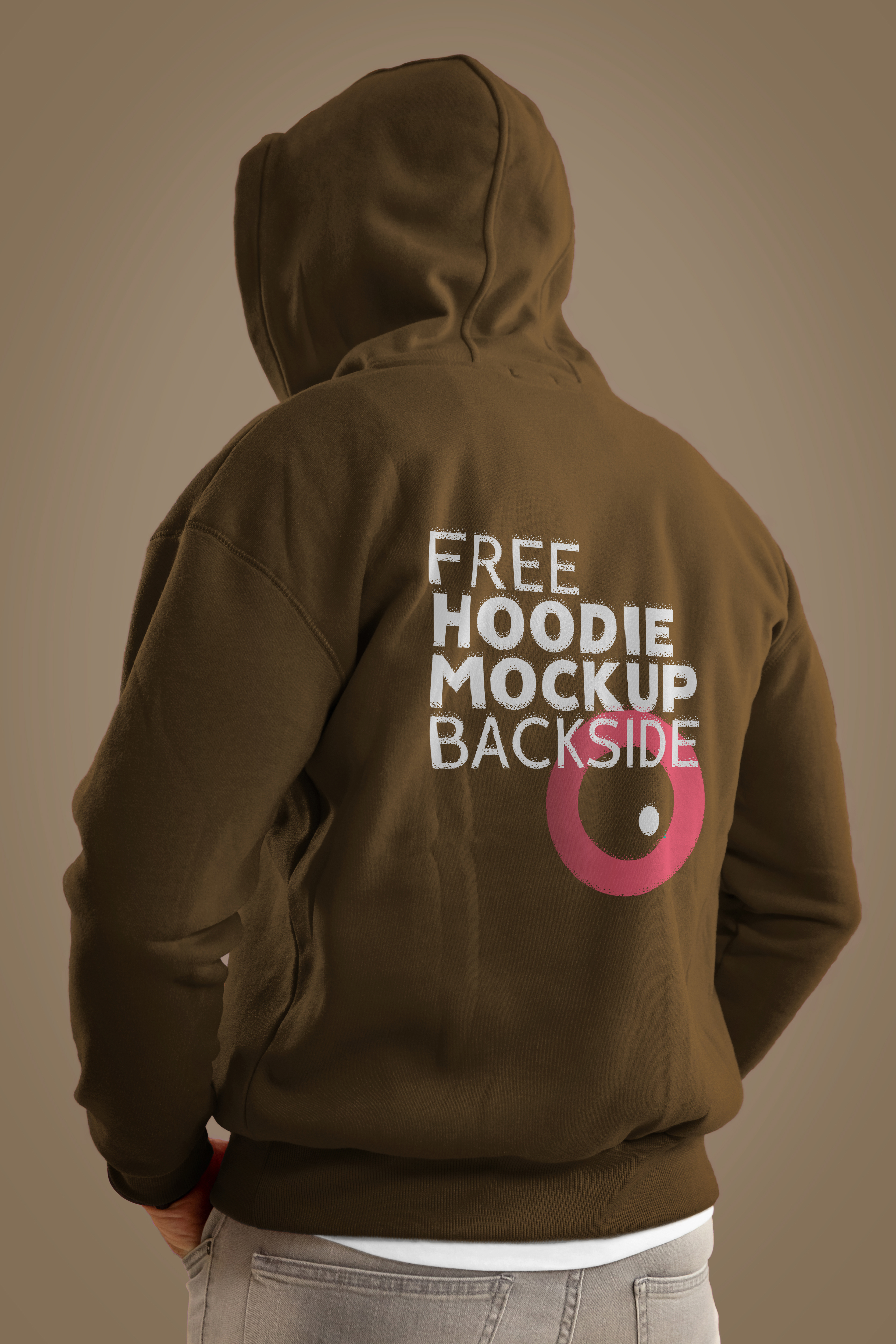 Free PSD Hoodie Mockup Backside