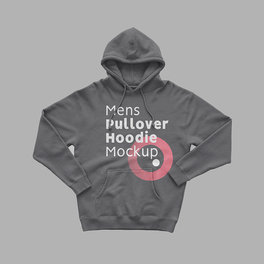 Free Men’s Pullover Hoodie Mockup