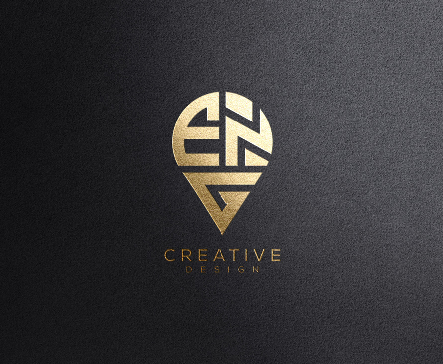 Golden Gold Logo Mockup