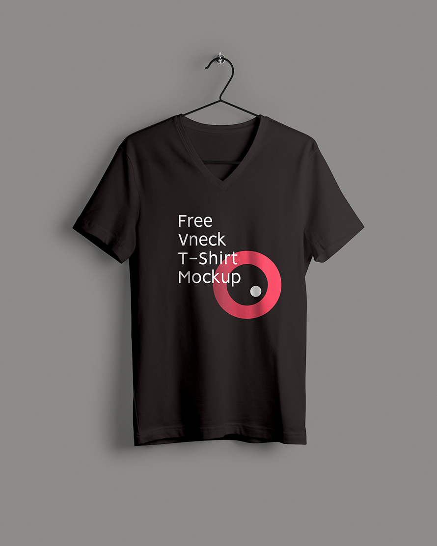 VNeck T-Shirt Mockup