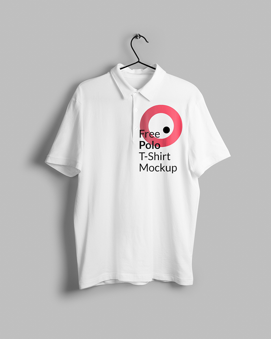 Free Polo T-Shirt Mockup Set