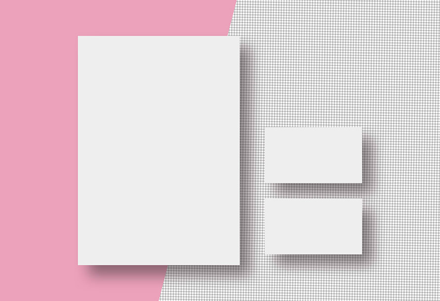 Free A4 Letterhead and Business Card Mockups