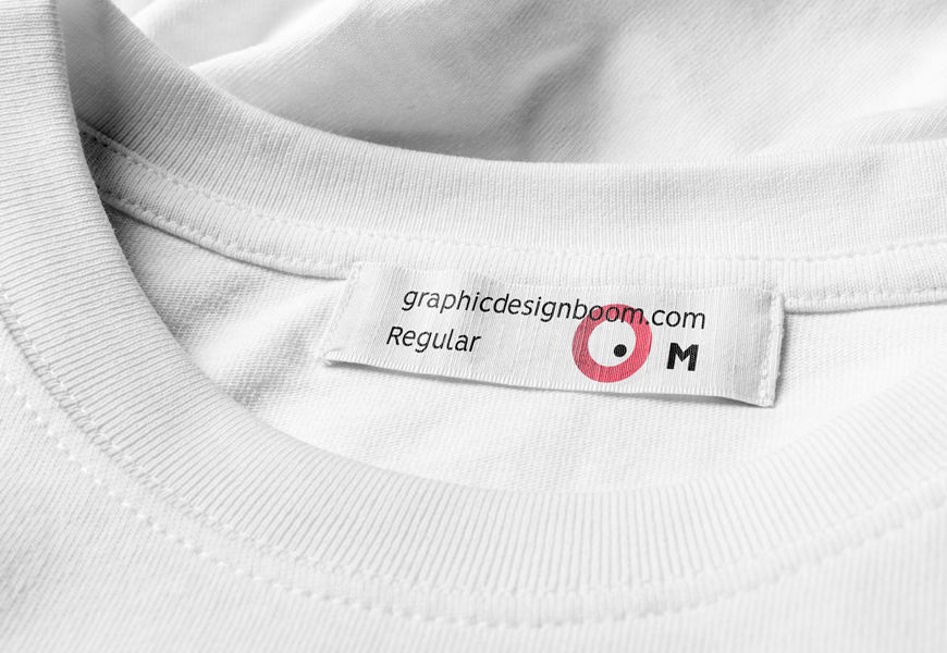 Free T-shirt Label Mockup