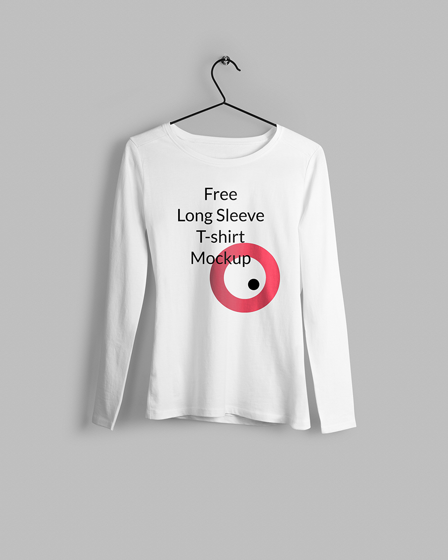 Free Long Sleeve TShirt Mockup