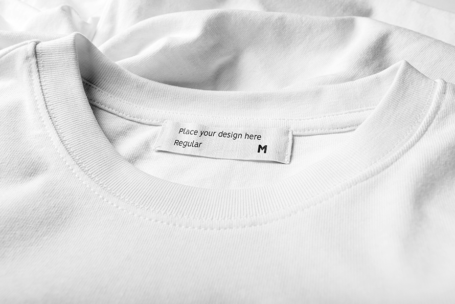 Free Tshirt Label Mockup