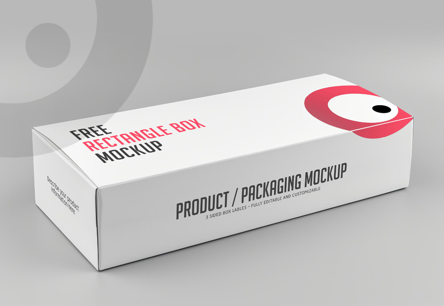 Free Box Mockup for Product Packaging