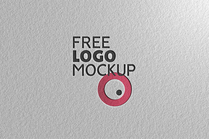 Free Logo Mockup – Logo on Paper Mockup PSD - 1