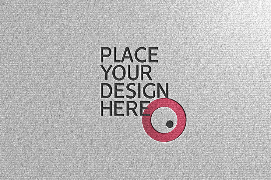 Free Logo Mockup – Logo on Paper Mockup PSD - 2
