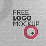 Logo Mockup On Paper - Free PSD