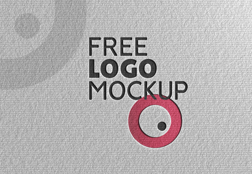 Logo Mockup On Paper - Free PSD