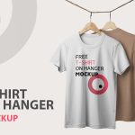 Free T-Shirt Mockup - T-Shirt on Hanger PSD