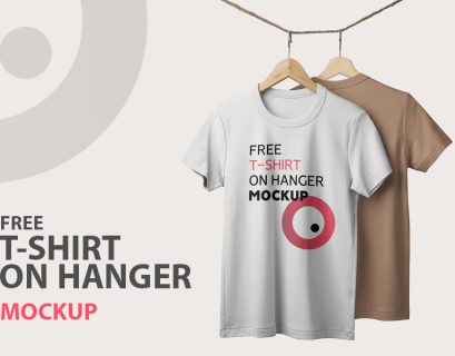 Free T-Shirt Mockup - T-Shirt on Hanger PSD
