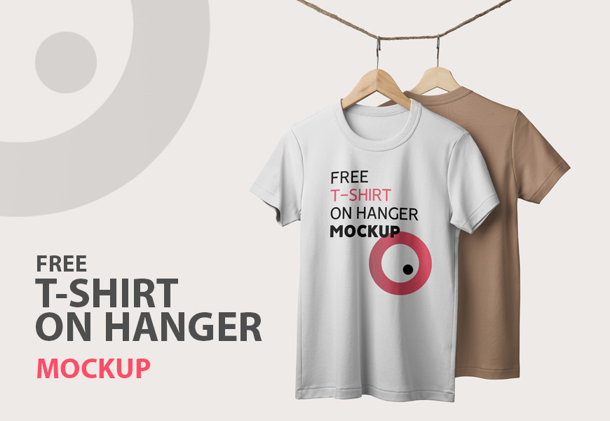 Free T-Shirt Mockup - T-Shirt on Hanger PSD