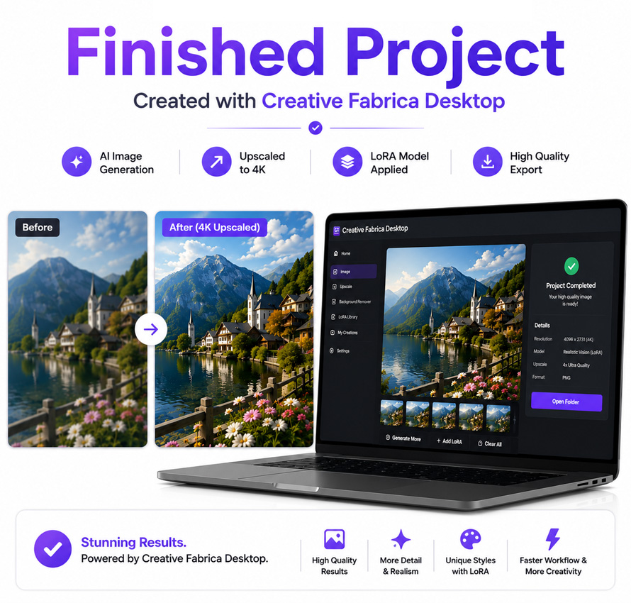 Complete Design Workflow Using Creative Fabrica Desktop